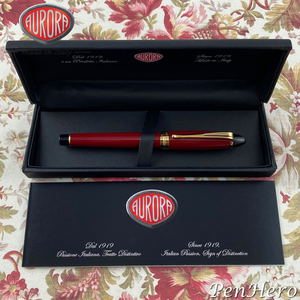 Aurora Ipsilon Bordeaux Rollerball Pen B71-X