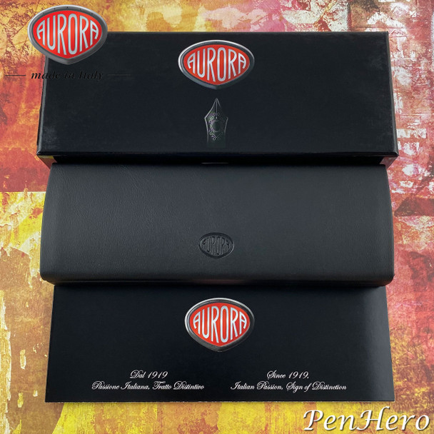 Aurora Ipsilon Red Fountain Pen Fine Nib B11-R-F