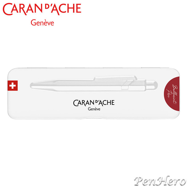 Caran d'Ache 849 COLORMAT-X Red Ballpoint Pen 849.585, with holder