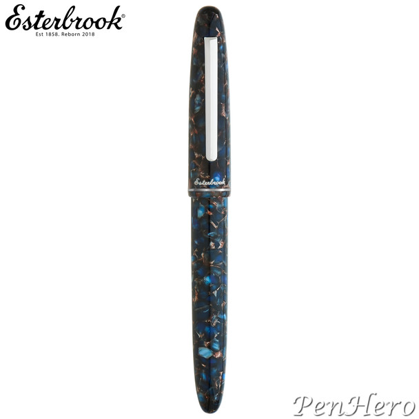 Esterbrook Estie Nouveau Bleu Palladium Plate Trim Fountain Pen Extra Fine Flex