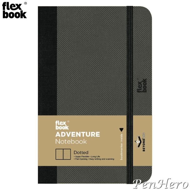 Flexbook Global Notebook Adventure Dotted Pocket Size Black