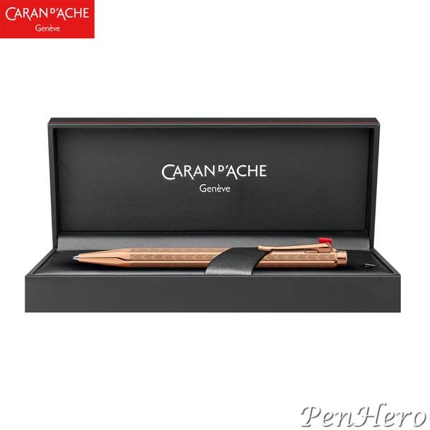 Caran d'Ache Ecridor Chevron Rose Gold-plated Ballpoint Pen 898.207
