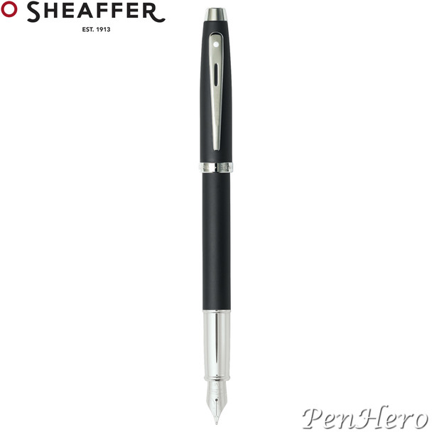Sheaffer 100 Matte Black Fountain Pen Fine