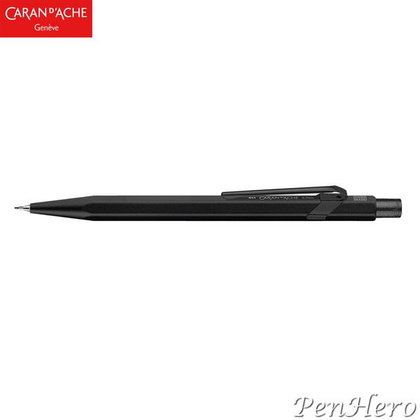 Caran d'Ache 844 Black Code 0.7mm Pencil 844.496, with holder