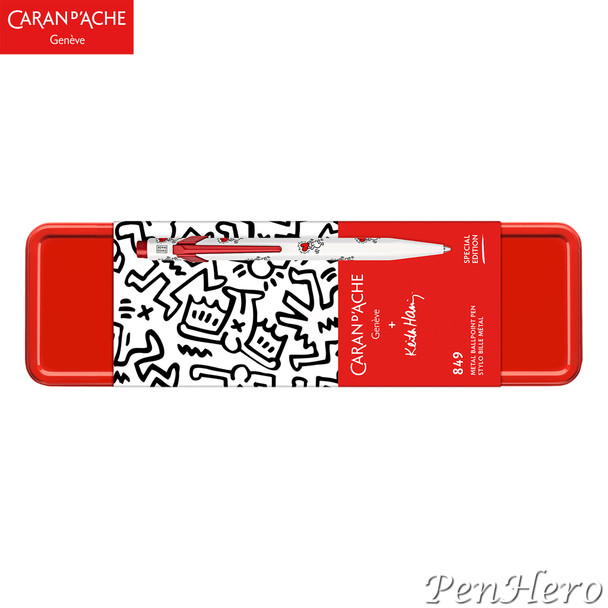 Caran d'Ache 849 KEITH HARING White - Special Edition Ballpoint Pen