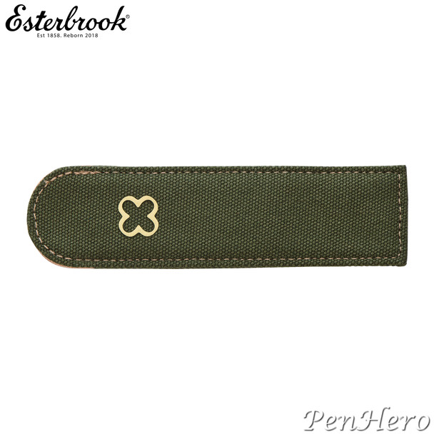 Esterbrook Pen Pocket Canvas Sleeve Green