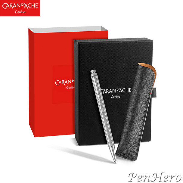 Caran d'Ache Ecridor Tresse Ballpoint Pen & Leather Case - Special Edition