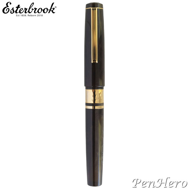 Esterbrook Model J Pumpkin Latte Gold Plate Trim Fountain Pen Extra Fine EBJPL-EF