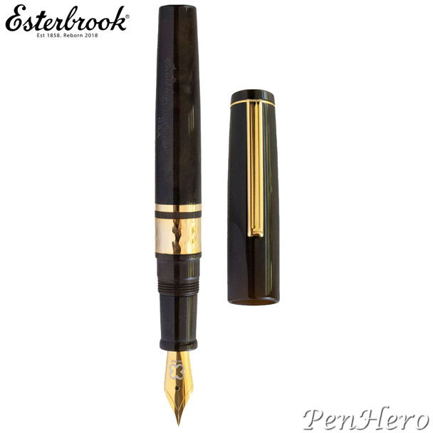 Esterbrook Model J Pumpkin Latte Gold Plate Trim Fountain Pen Extra Fine EBJPL-EF