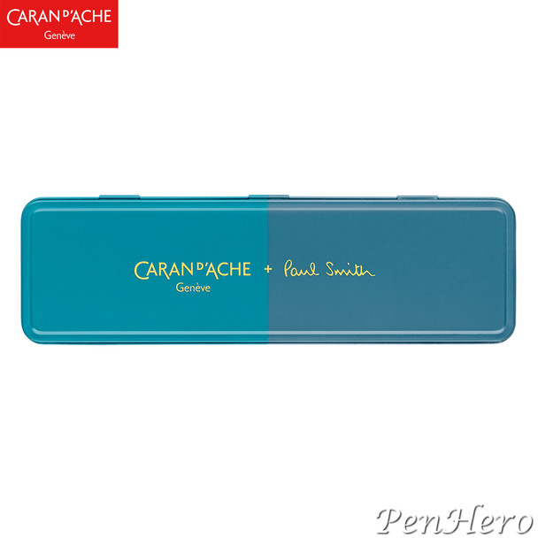 Caran d'Ache 844 PAUL SMITH Cyan Blue & Steel Blue Limited Edition 0.5 mm Pencil