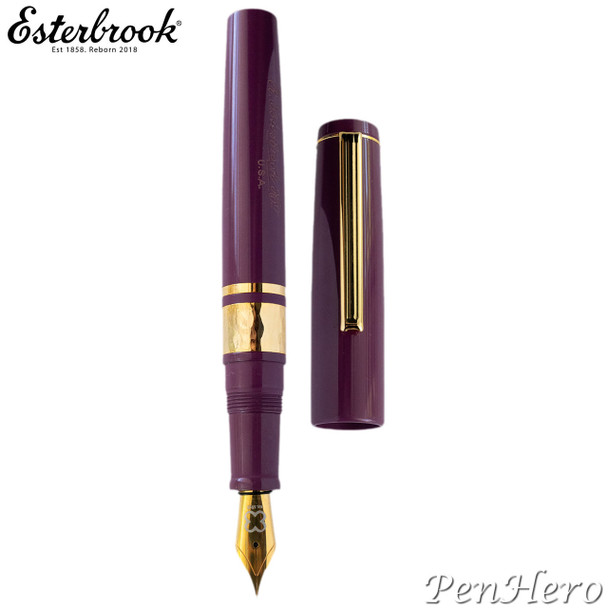 Esterbrook Model J Blackberry Ebonite Fountain Pen Medium EBJBB-M