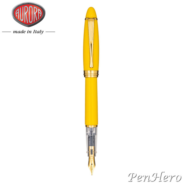 Aurora Ipsilon Demo Optimistic Yellow Fountain Pen Medium Nib B09-DY-M