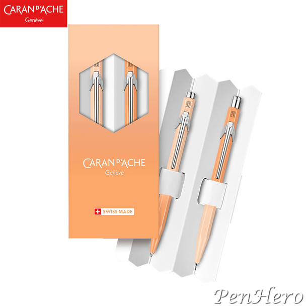 Caran d'Ache Sunset Sky 849 Ballpoint Pen + 844 Mechanical Pencil Set