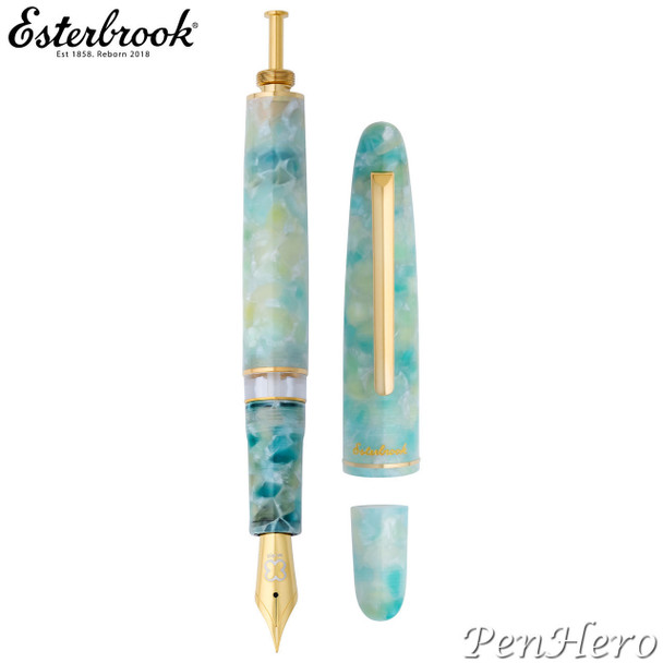 Esterbrook Estie Sea Glass Push Piston Fountain Pen Extra Fine Flex