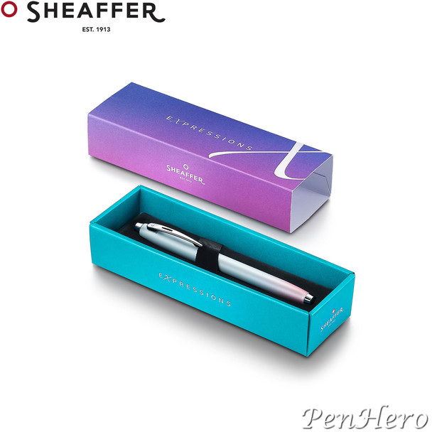 Sheaffer 100 Expressions Blue–Pink Fountain Pen Fine