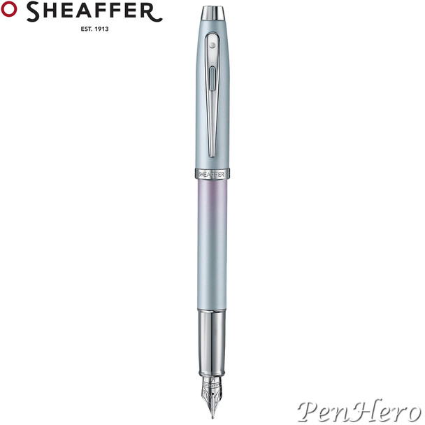 Sheaffer 100 Expressions Blue–Pink Fountain Pen Medium