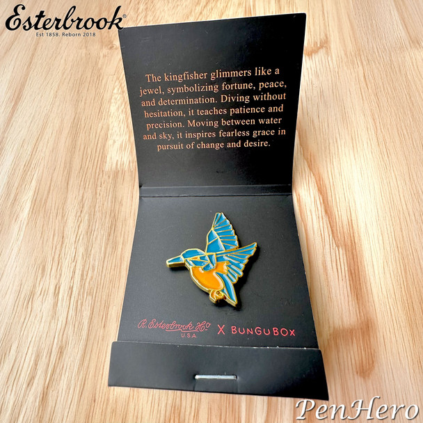 Esterbrook x BUNGUBOX Kingfisher Edition Lapel Pin
