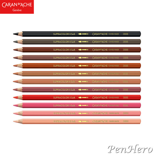 Caran + Nina Cosford Creative Set of 12 Pencils + Brush