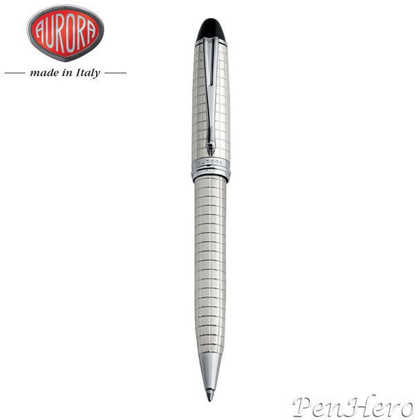 Aurora Ipsilon Quadra Sterling Silver Ballpoint Pen