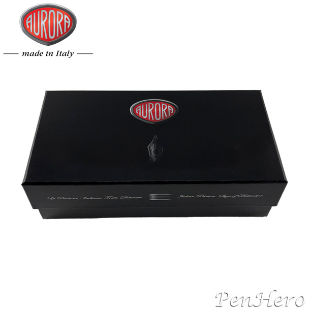 Aurora Ipsilon Quadra Sterling Silver Fountain Pen Fine Nib