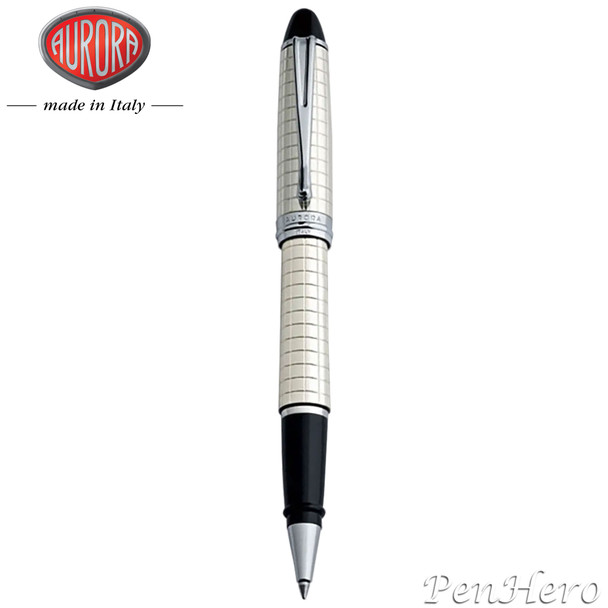 Aurora Ipsilon Quadra Sterling Silver Rollerball Pen