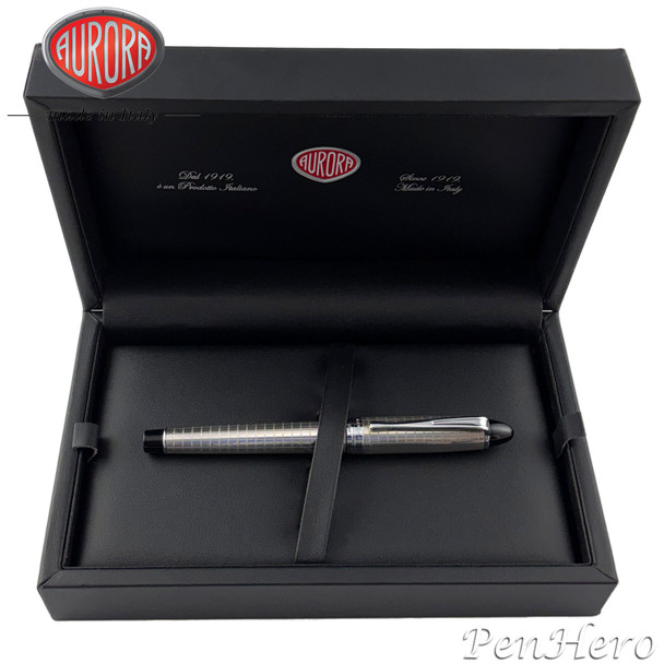 Aurora Ipsilon Quadra Sterling Silver Rollerball Pen