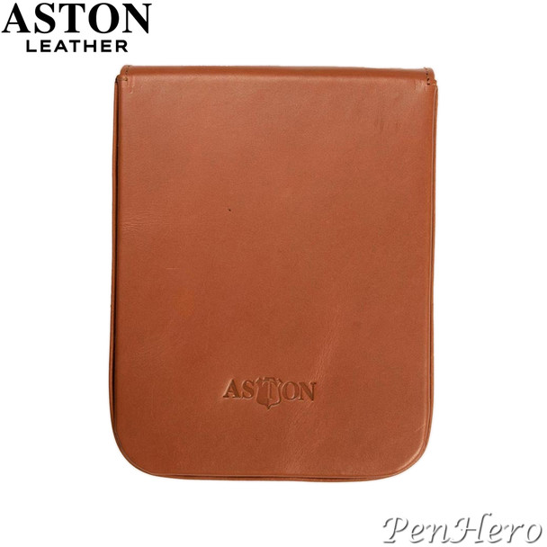 Aston Leather Pen Case with Five Slots Tan