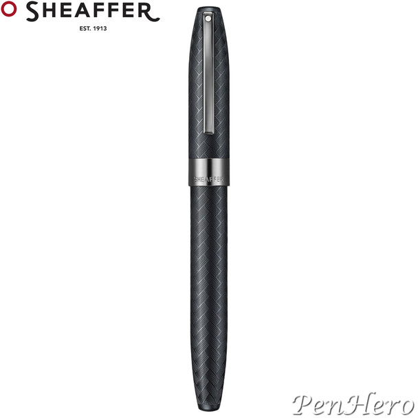 Sheaffer Legacy Chevron Black Rollerball Pen with FREE Leather Pouch