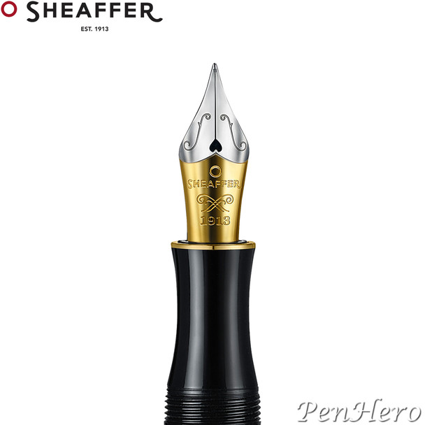 Sheaffer Balance III Black with Chrome Plated Trim Piston-Fill Fountain Pen Extra Fine