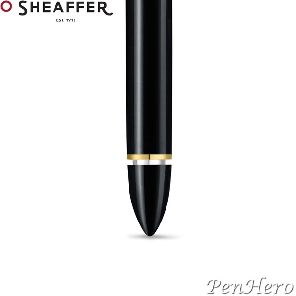 Sheaffer Balance III Black with Gold Plated Trim Piston-Fill Fountain Pen Fine