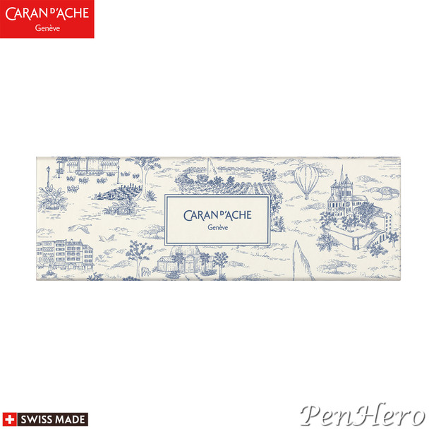 Caran d'Ache 849 Toile de Jouy White Special Edition Ballpoint Pen