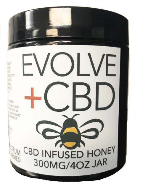EVOLVE+CBD HONEY 300MG 4oz.