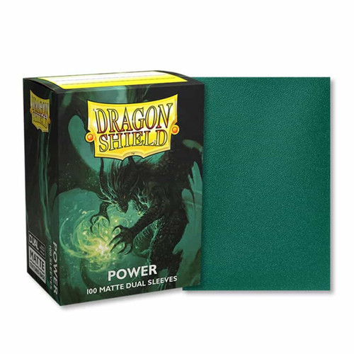 Dragon Shield 60 Matte Dual Sleeves - Power Green