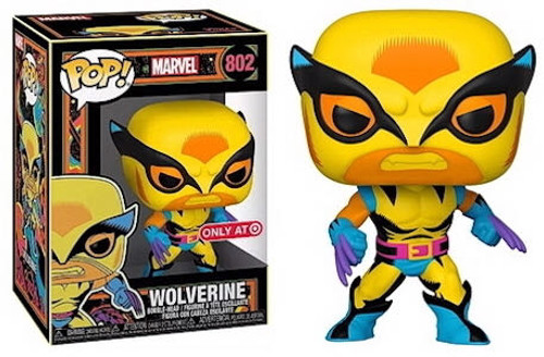 Funko POP! Marvel: Wolverine (Black Light) 802