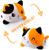 Plushiverse: Reversible Plushie 4in - Calico Cat