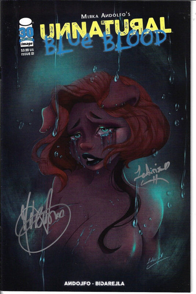 UNNATURAL BLUE BLOOD #1 STORE EXCLUSIVE SIGNED BY CROSS/ANDOLFO'S 2022 EB303