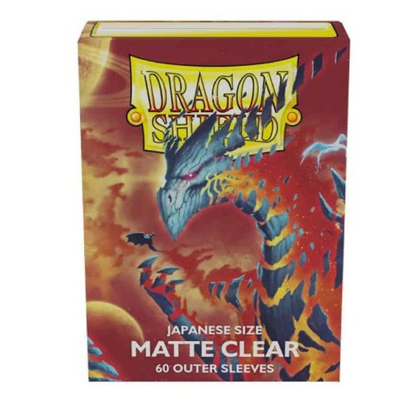 Dragon Shield - 60CT Japanese Size Outer Sleeves - Matte Clear