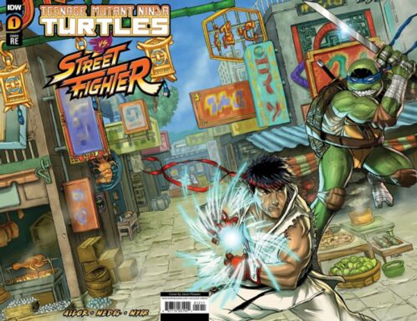 TMNT vs Street Fighter #1 Epikos Store Exclusive Jason Flowers IDW 2023 EB301