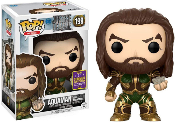 Funko POP! Justice League Aquaman with Motherbox #199 (2017 Summer Convention Exclusive)