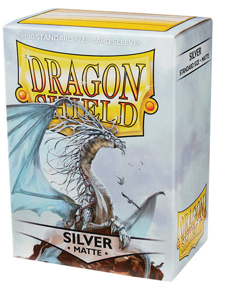 Dragon Shield 100ct Box Deck Protector Matte Silver
