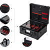 Just Case 4 Slot Removable Tray Barber Case Portable Black Ice Cube