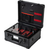 Just Case 4 Slot Removable Tray Barber Case Portable Black Ice Cube