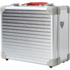 Just Case 4 Slot Removable Tray Barber  Case Silver Stripes