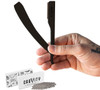 Gravity Stainless Steel Straight Razor Black Color