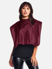 Betty Dain Burgundy Nylon Shortie Cape