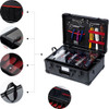 Just Case 5 Slot Removable Tray Barber Case Black Ice Cube