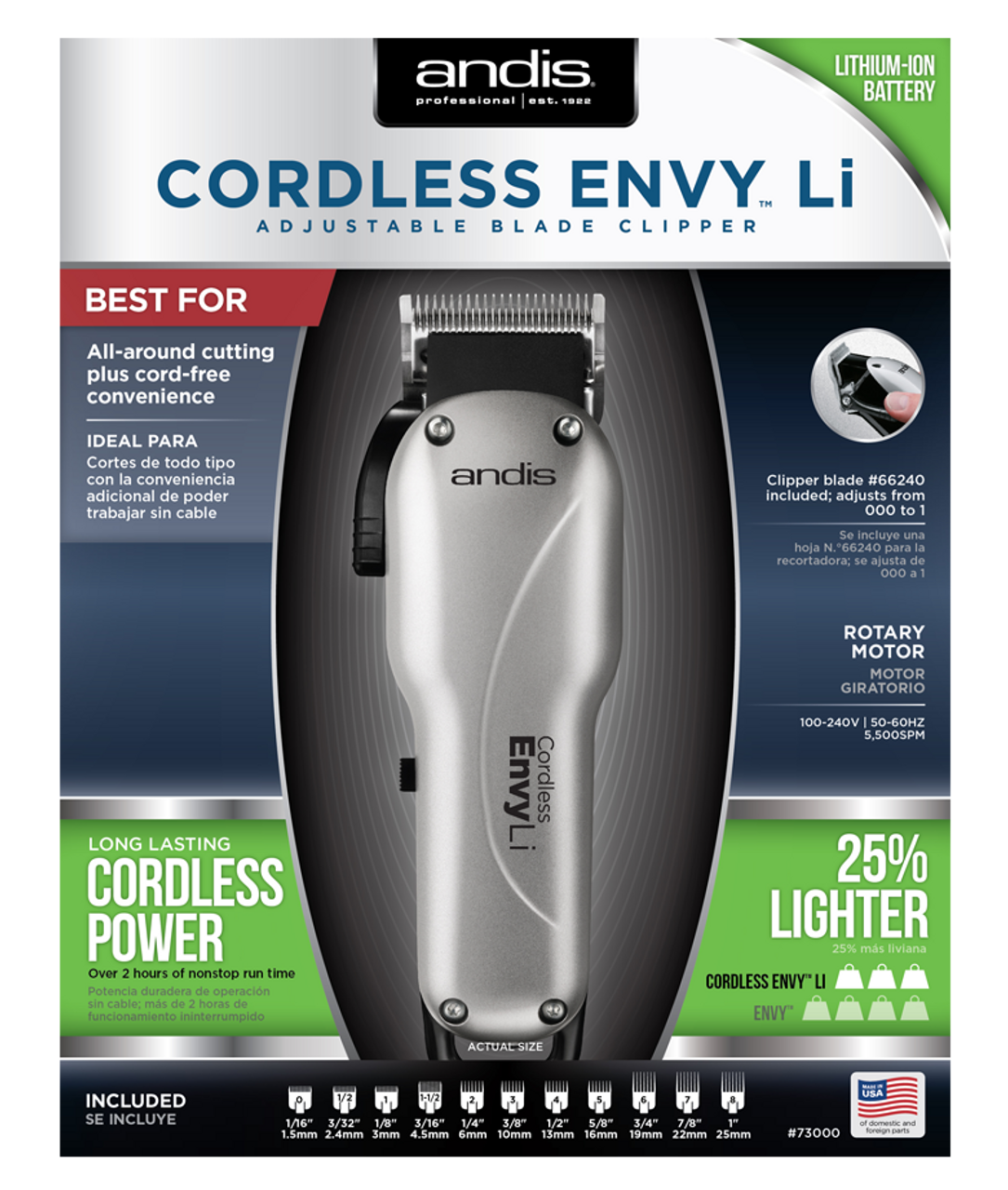 andis professional cordless fade combo