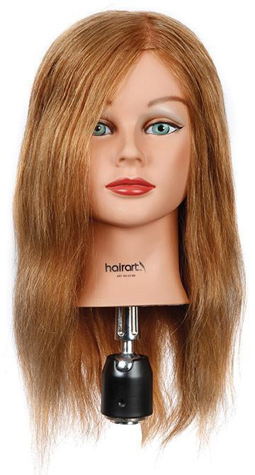 Mannequin Head "Brooke" 100 Human Hair Barber Salon Supply