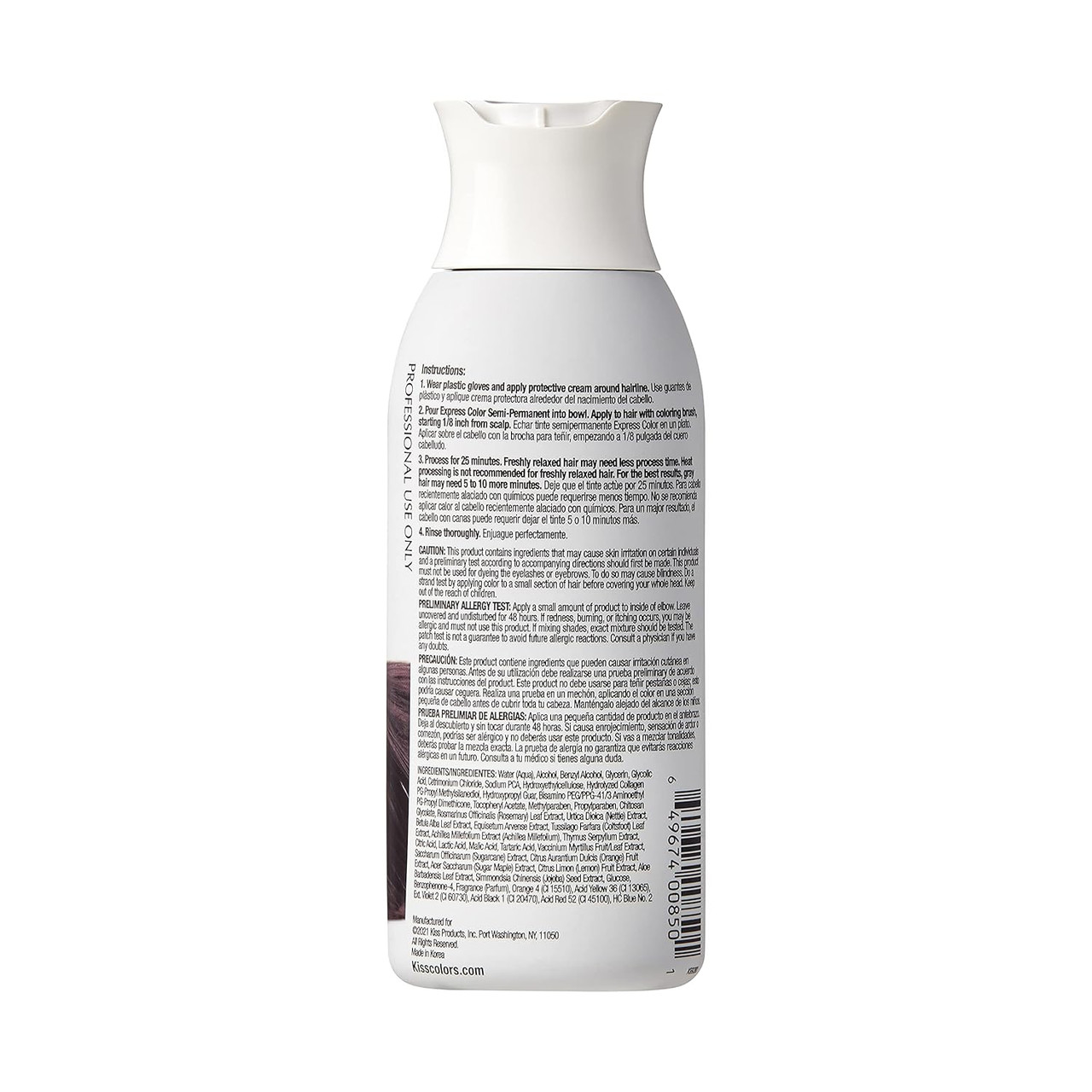 Kiss Express Semi Permanent Hair Color Jet Black K99 - Barber