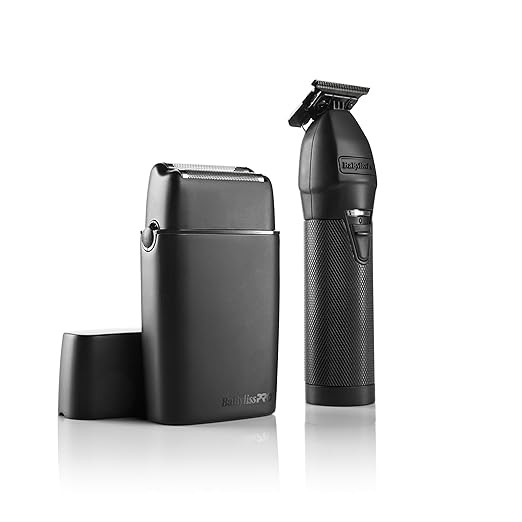 BaBylissPro LimitedFX Trimmer Double Foil Shaver Combo – Matte